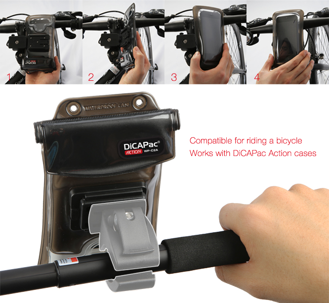 DiCAPac Handytaschen Set mit Armband zum Joggen + Fahrradhalterung für Huawei Ascend G7 / Huawei G8 / Huawei Mate 9 Lite