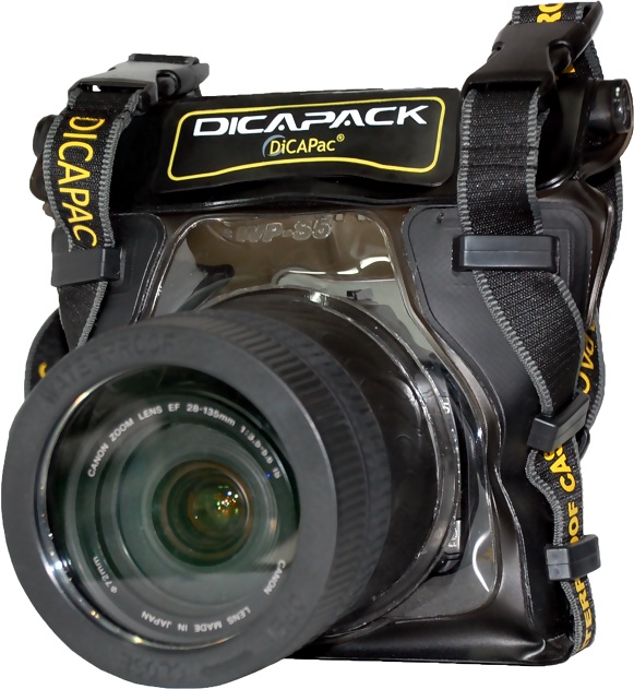 DiCAPac WP-S5 Waterproof Camera SLR Pack Underwatercase for e.g. Nikon  D3300, D7100, Canon EOS 1200D, 100D, Sony alpha 58 and many others
