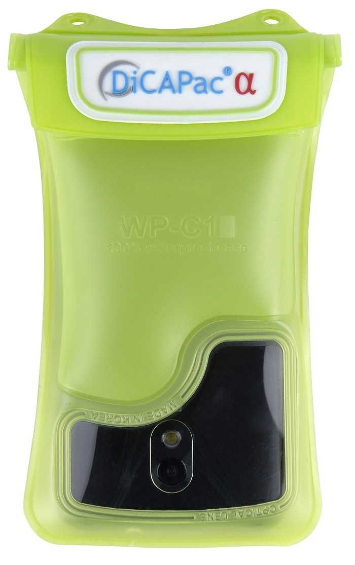 DiCAPac WP-C1 wasserdichte Handyhülle für alle Handys - grün