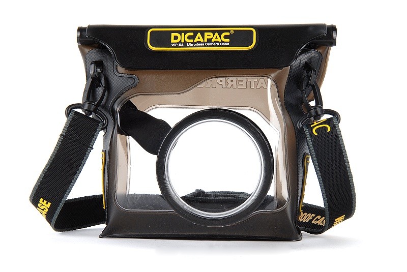 DiCAPac WP-S3 wasserdichtes Case für Spiegellose Systemkameras mit Wechselobjektiv
