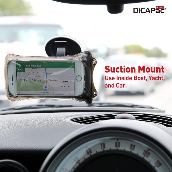 DiCAPac Action DP-1C Auto & Boots-Halterung für wasserdichte Handy Cases - Produktbild