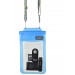 DiCAPac WP 565 kleine wasserdichte Schutzhülle für persönliche Gegenstände Zubehör Akkus Speicherkarten blau vorne