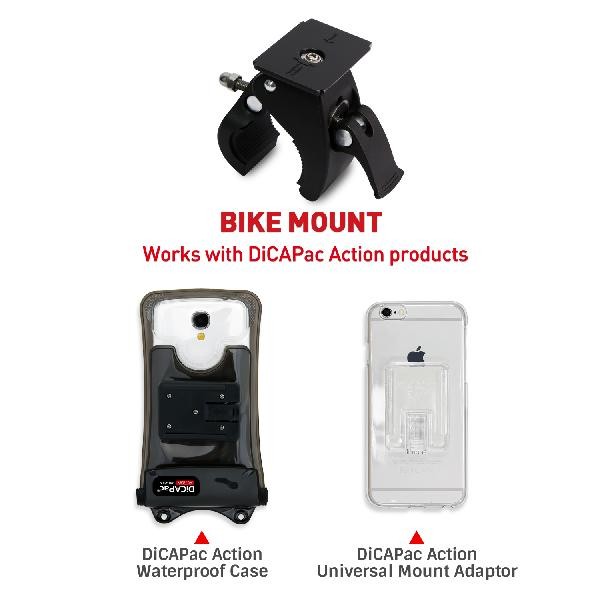 DiCAPac Action DP-1B Bike-Halterung für DiCAPac Action wasserdichte Smartphone Cases - Produktbild
