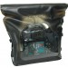 DiCAPac WP-S5 Waterproof Camera SLR Pack - rear view with camera and display turned on