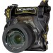 DiCAPac WP-S5 Waterproof Camera SLR Pack - front view with camera