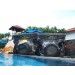 DiCAPac WP-S10 Waterproof DSRL Camera Bag - view front at poolside