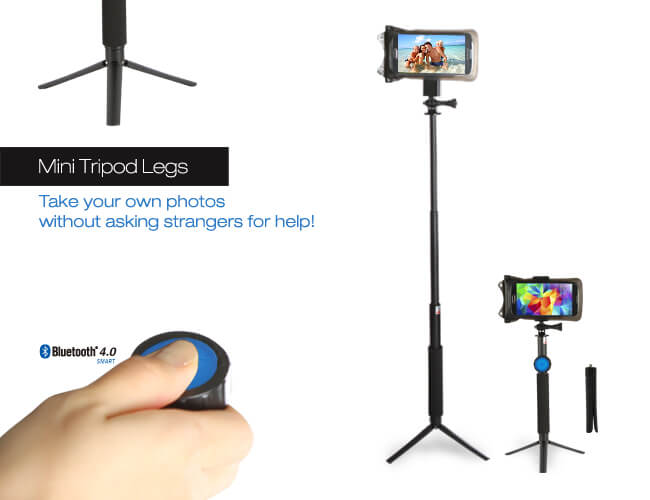 DiCAPac Action DP-1T Universal Stativ für Selfie Stick und Digitalkameras