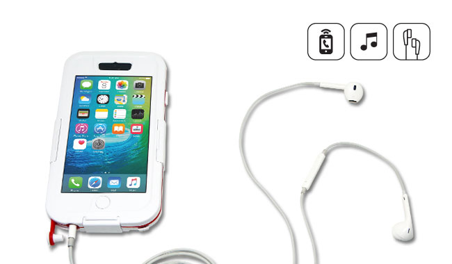 iPhone 6 Hülle stoßfest wasserdicht DiCAPac WS-i6s - iPhone 6 Hülle ist wasserdicht und kann trotzdem an Ohrhörer angeschlossen werden - Funktion Sound